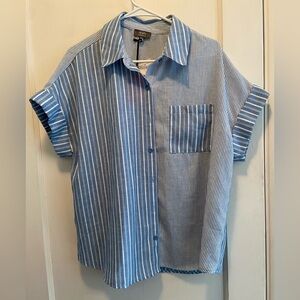 Ninety Clothing Co Denim Striped Shirt